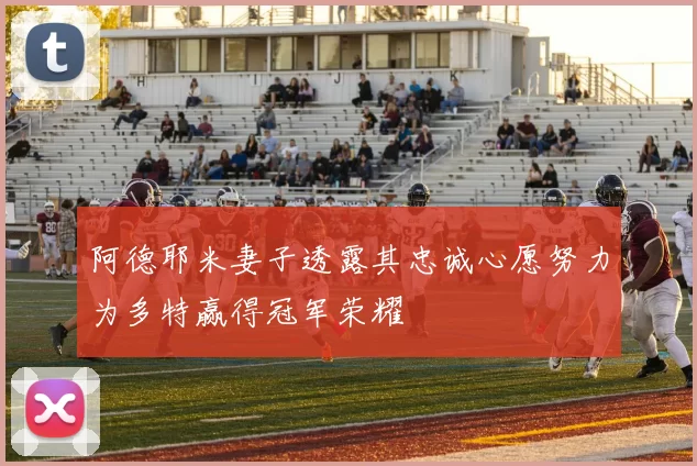 阿德耶米妻子透露其忠诚心愿努力为多特赢得冠军荣耀